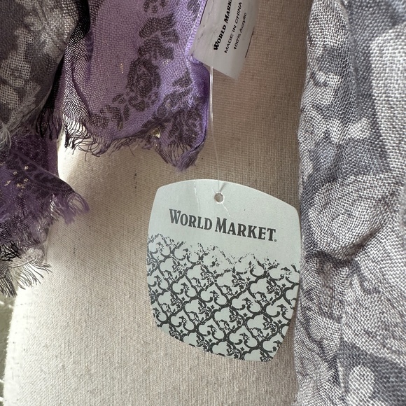 NWT World Market Paisley Design Scarf - Picture 2 of 5